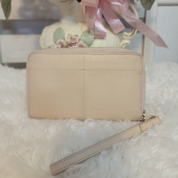 Tory Burch Leather Wristlet + Angara sterling silver and garnet pendant - Picture 3 of 16